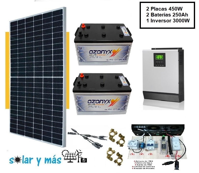 Kit Solar Vivienda Aislada 800W – Paneles Solares Perú